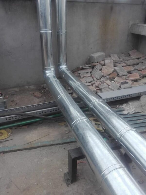 GI Cladding Work For pipes and ducts per SqM