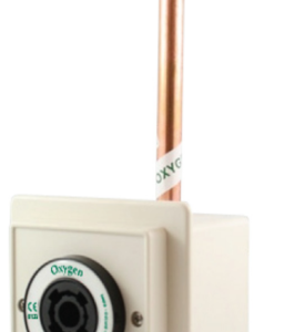 Outlets For Oxygen (O2) / Medical Air (MA) at 4 bar / Medical Vacuum (VAC) / Nitrous Oxide (N2O) / Anesthetic gas scavenging system (AGSS)